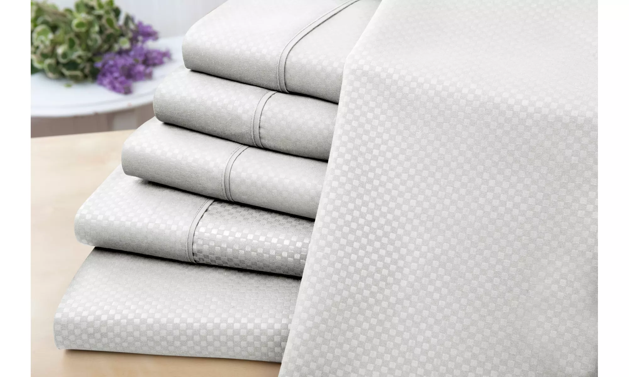 US Army 6 Piece Embossed Check Sheet Set - Second Medium