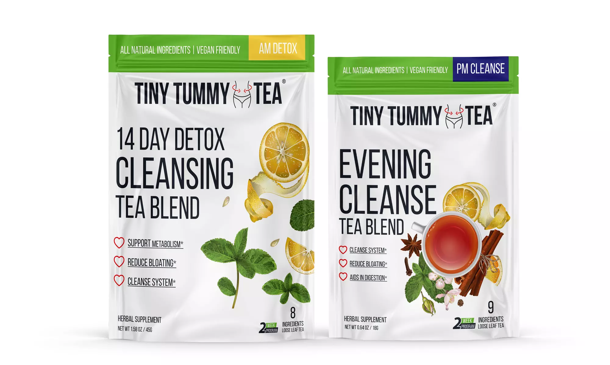 Tiny Tummy Weight Loss Diet Cleanse & Detox Tea (Combo)