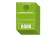 Juvale100-Pack Parking Permit Pass Numbered Hang Tags For Car Parking Management - Second Medium
