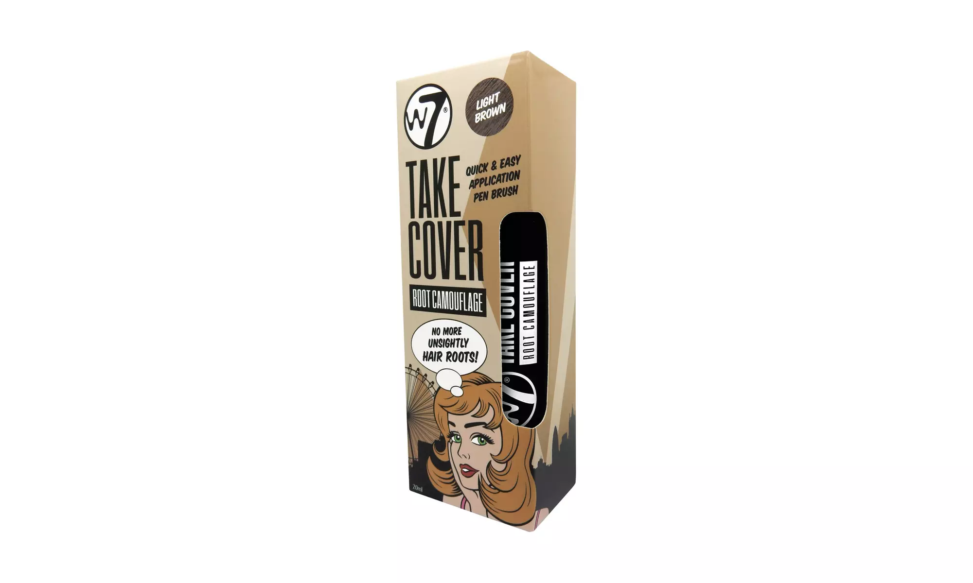 W7 Cover Up Root Camouflage Kit Light Brown 3.5g - Primary Image