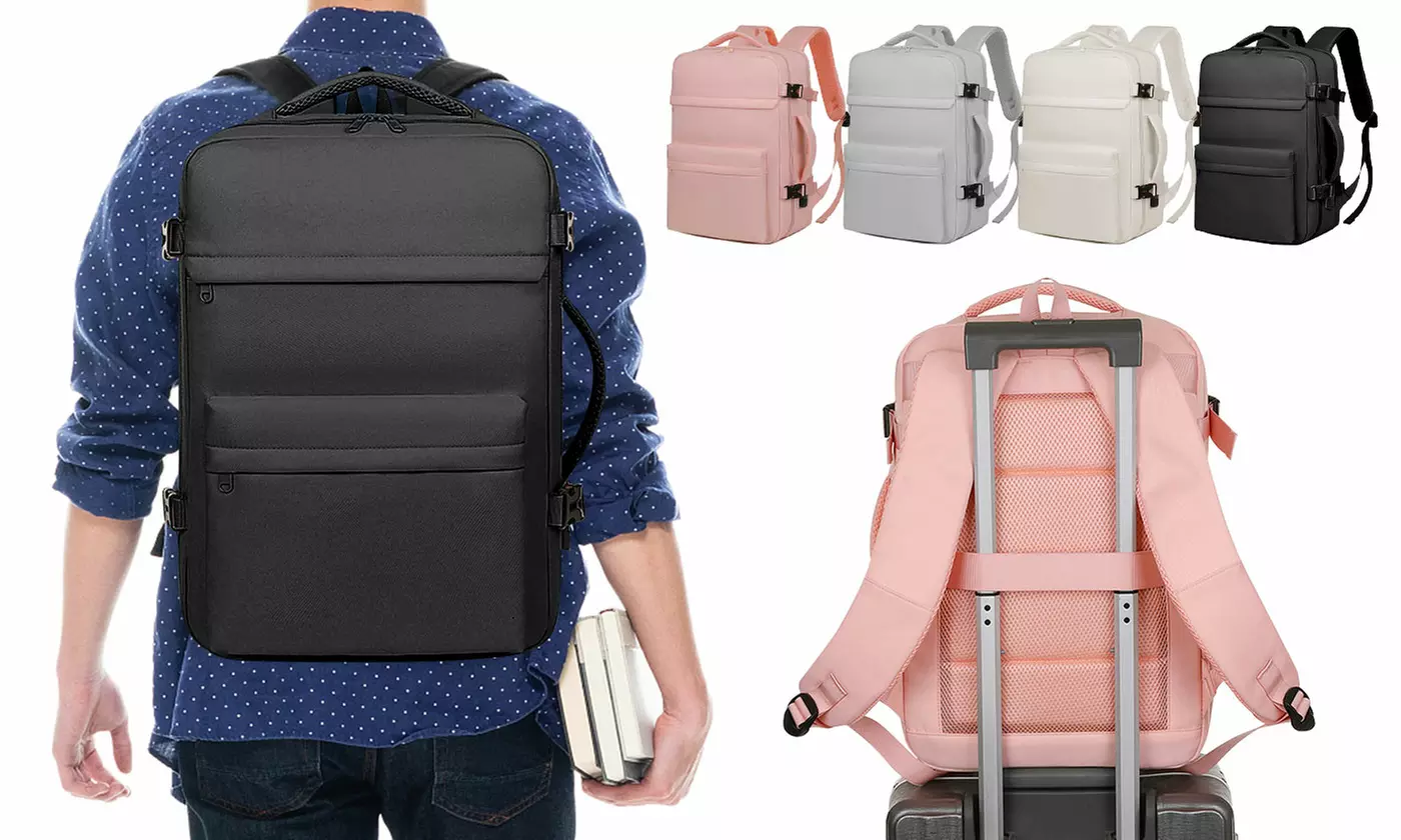 Laptop Backpack Large Rucksack Business Travel School Bag With USB Port - Primary Image