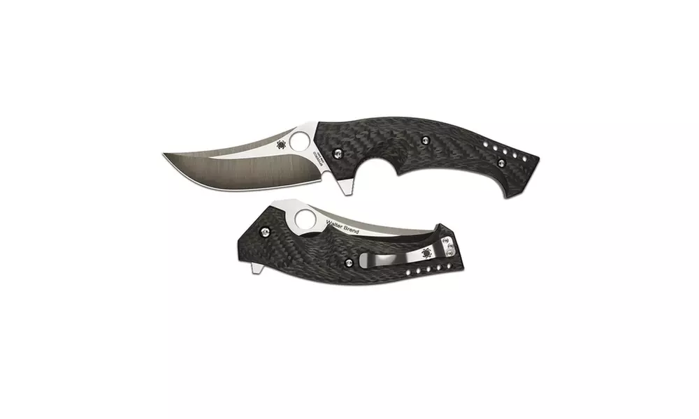 Spyderco Brend-Pirela Mamba Plain Folding Knife-3.77" Blade - Primary Image