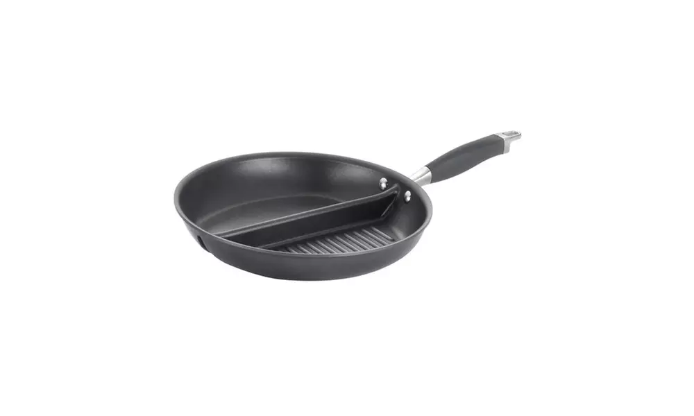 Anolon Advanced Hard-Anodized Nonstick 12.5in Grill & Griddle Skillet Gray - Primary Image
