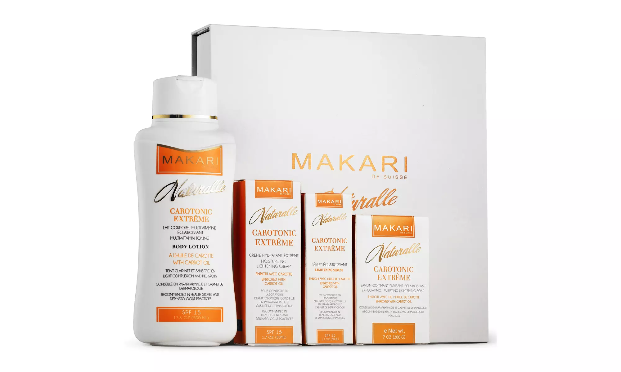 Makari Naturalle Carotonic Extreme Gift Set, Lightening, Toning & Moisturizing - Second Medium