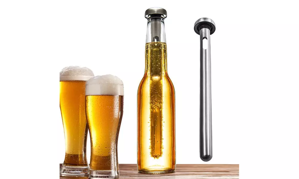 Winxer Instant Beer Chiller Stick - Stainless Steel Bottle Chill Rod - Set of 2 - Primary Image