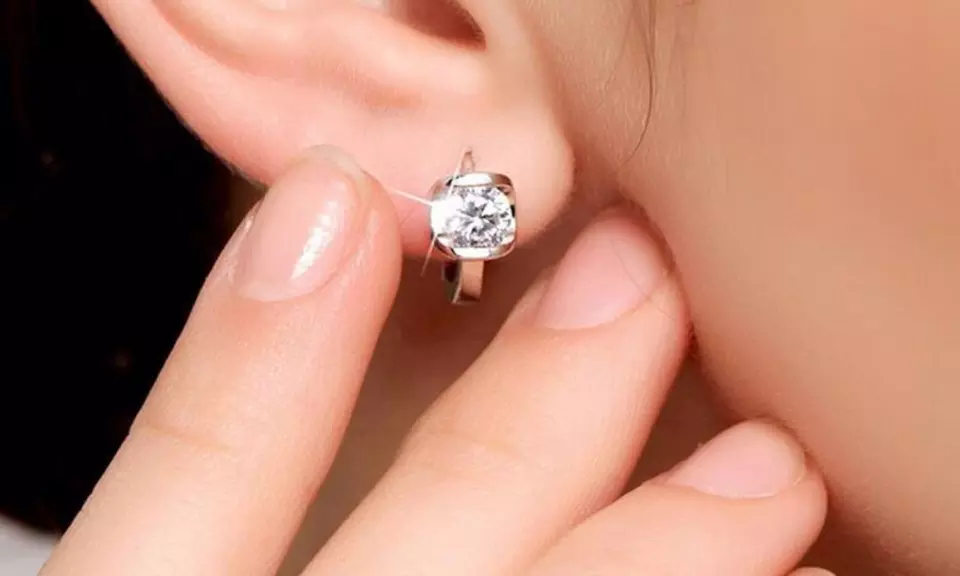 Angel Kiss Crystal Hoop Earrings