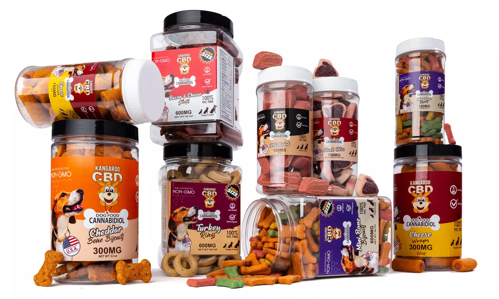 100% Organic CBD-Infused Dog Treats from Kangaroo (150MG - 300MG) - Primary Image