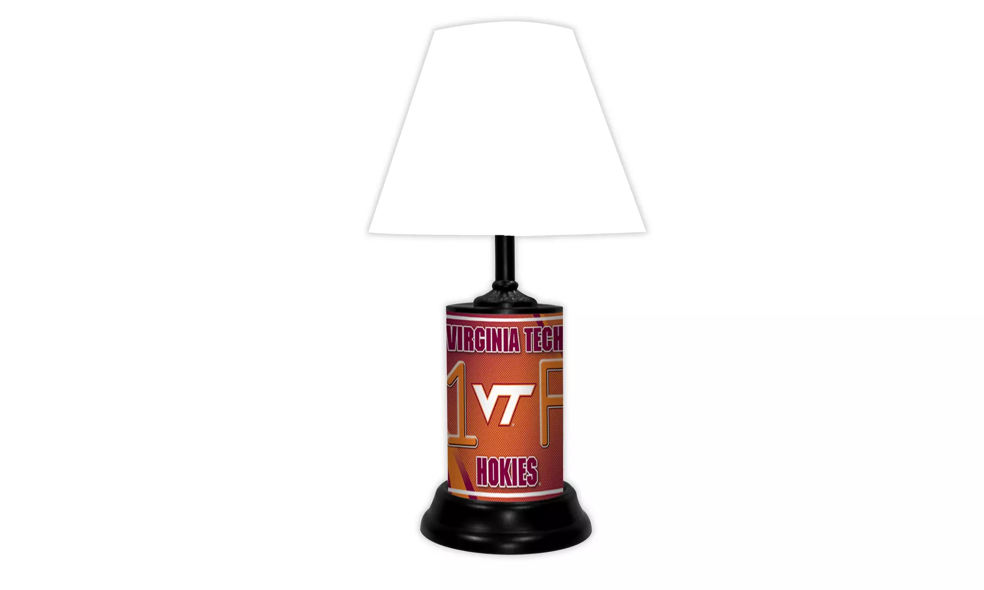 NCAA 18-inch Desk/Table Lamp with Shade, #1 Fan with Team Logo