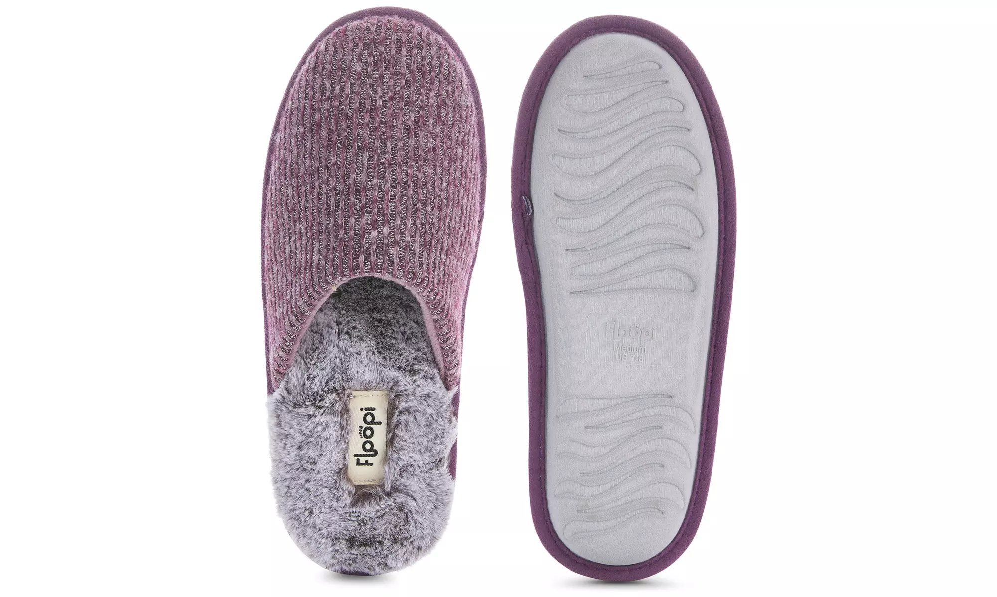 Floopi Women's Aurora Knit Scuff Slippers