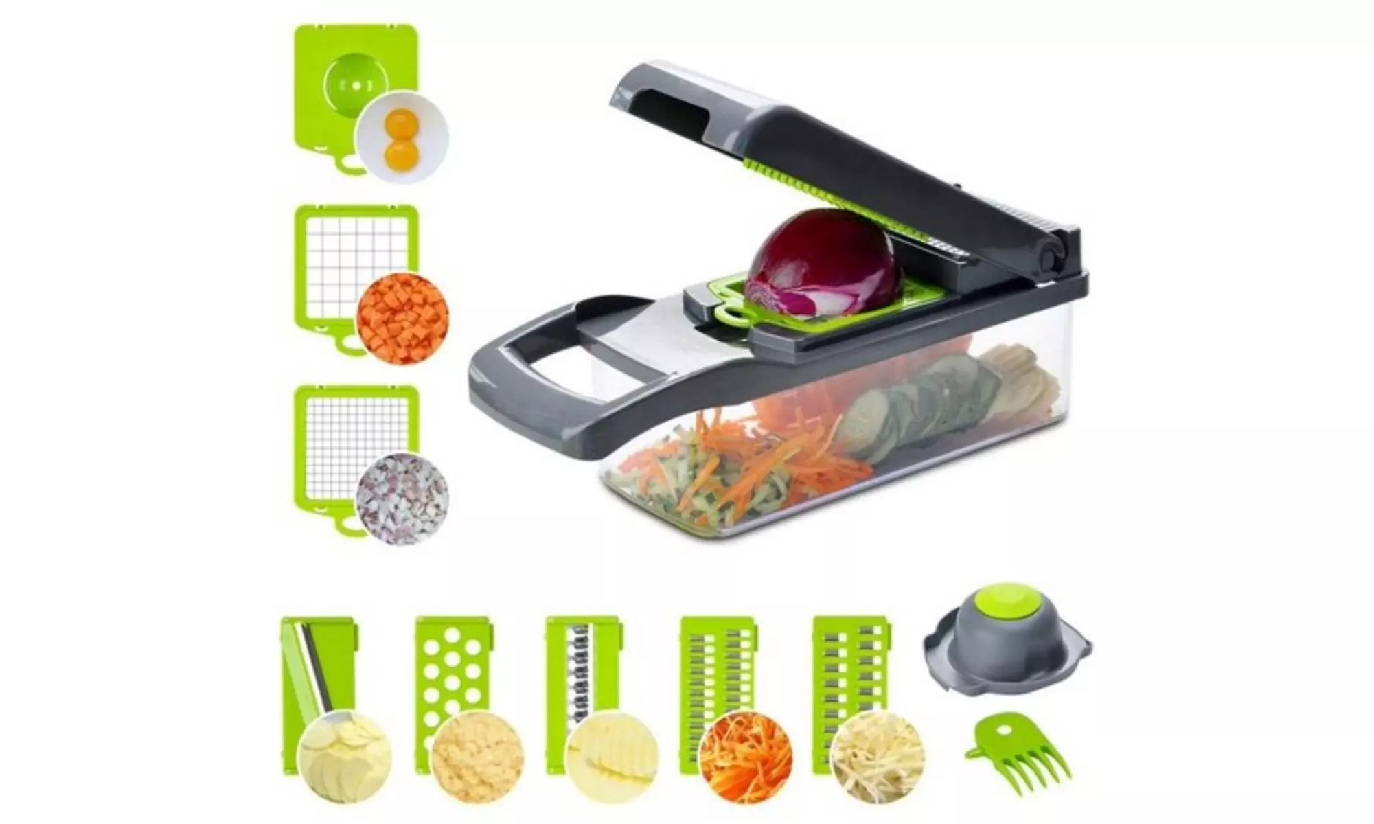 Vegetable & Fruit Slicer Set 14 in 1 Food Chopper - Primary Image