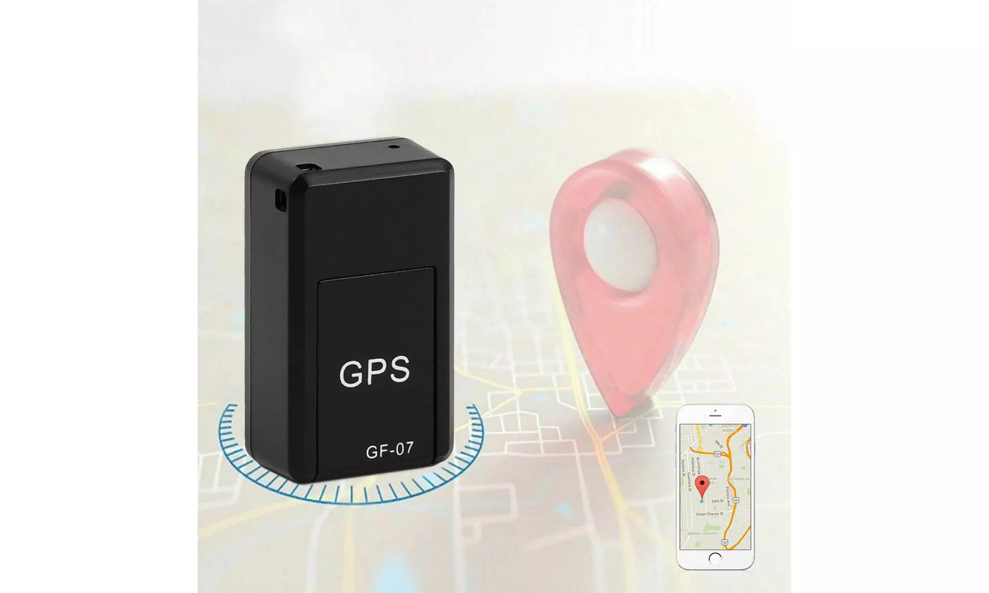 Magnetic GF07 Mini GPS Real Time Car Locator Tracker GSM/GPRS Tracking Device US - Second Medium