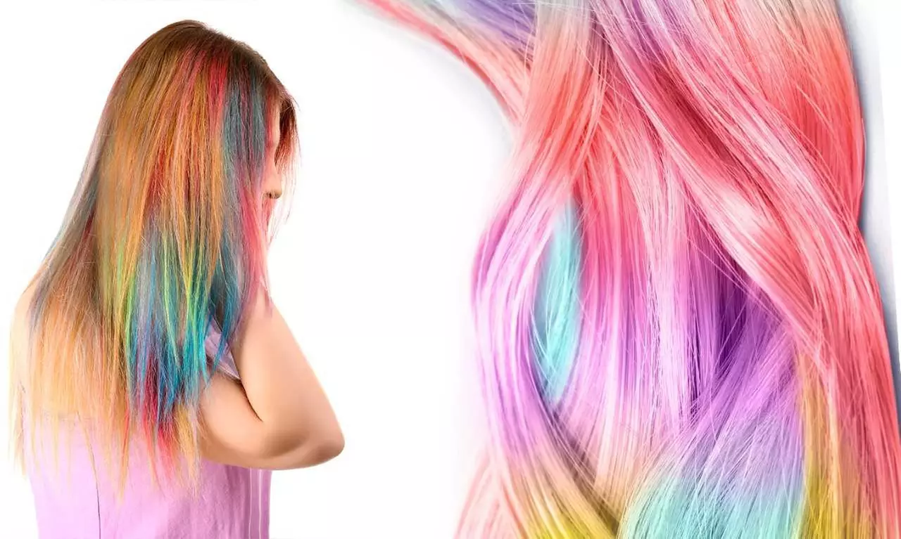 Funky Temporary Hair Color Comb Chalk - 6 or 12 Pack - Second Medium