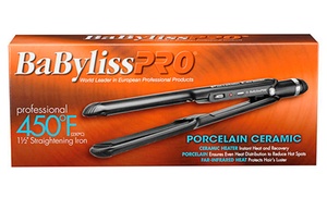 BabylissPRO Porcelain Ceramic Straightening Iron