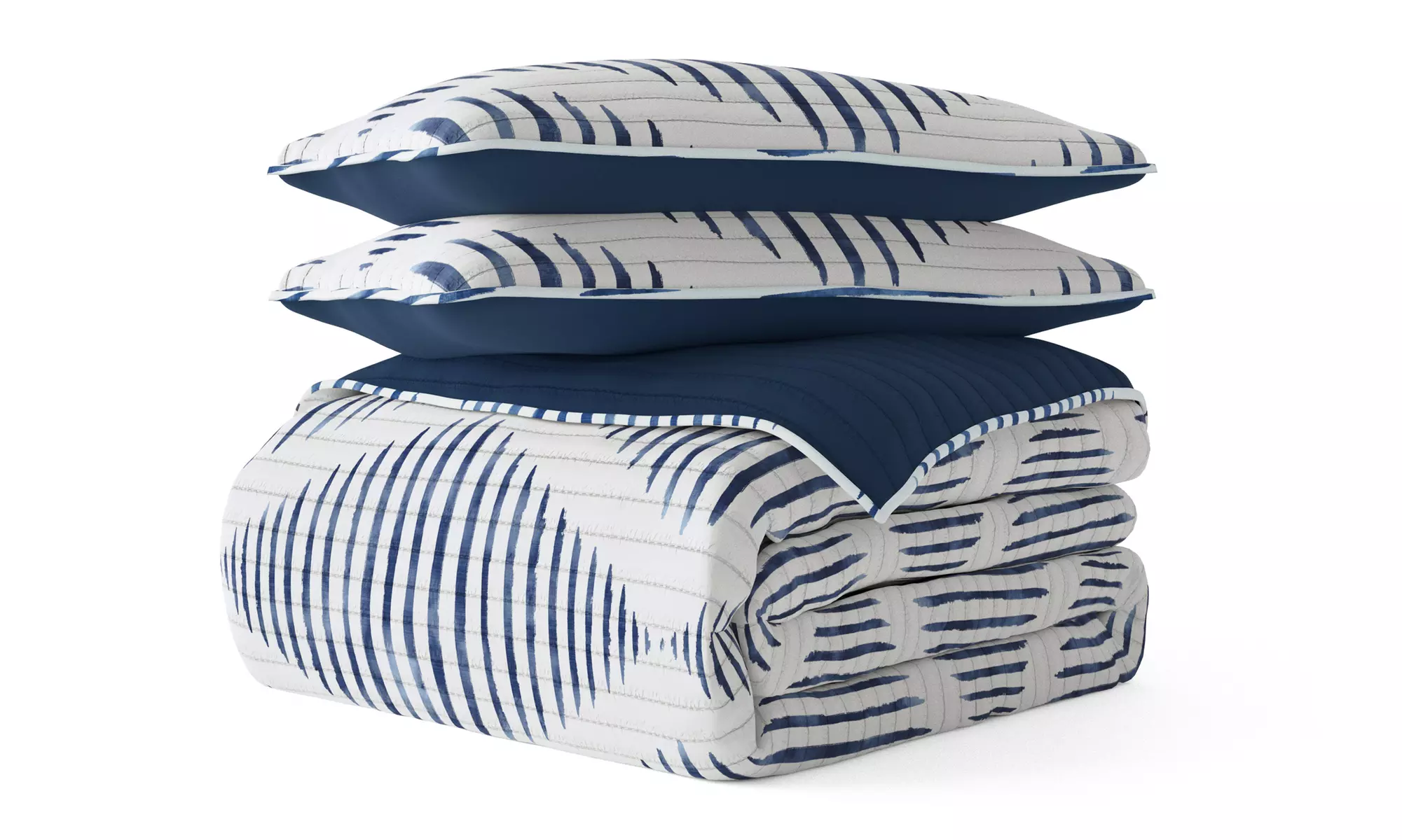  All Season 3 Piece Reversible Quilt Set with Shams