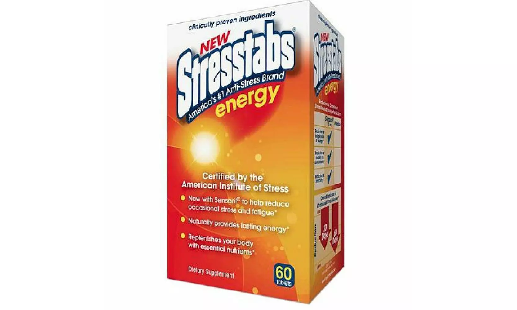 New Advanced Pack of 2 Stresstabs Energy Tablets 60 ea  - Primary Image
