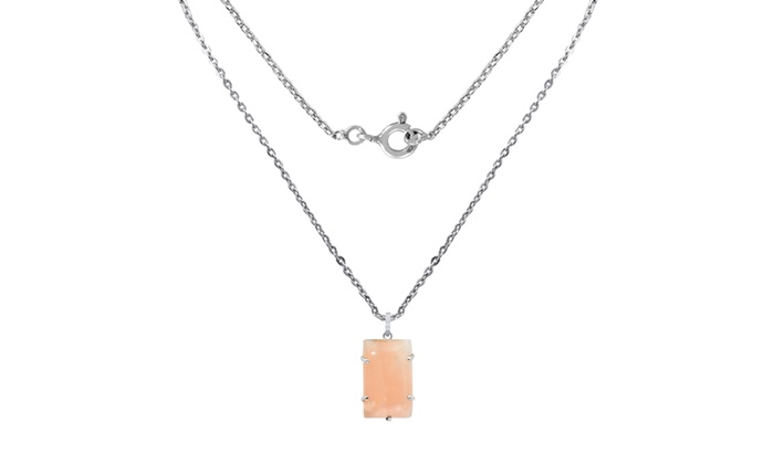 75 Ct Natural Pink Rose Quartz Pendant 925 Sterling Silver By Orchid Jewelry Groupon - Pink Rose Quartz Pendant 75 Ct Natural Pink Rose Quartz Pendant 925 Sterling Silver By Orchid Jewelry Groupon - Pink Rose Quartz Pendant