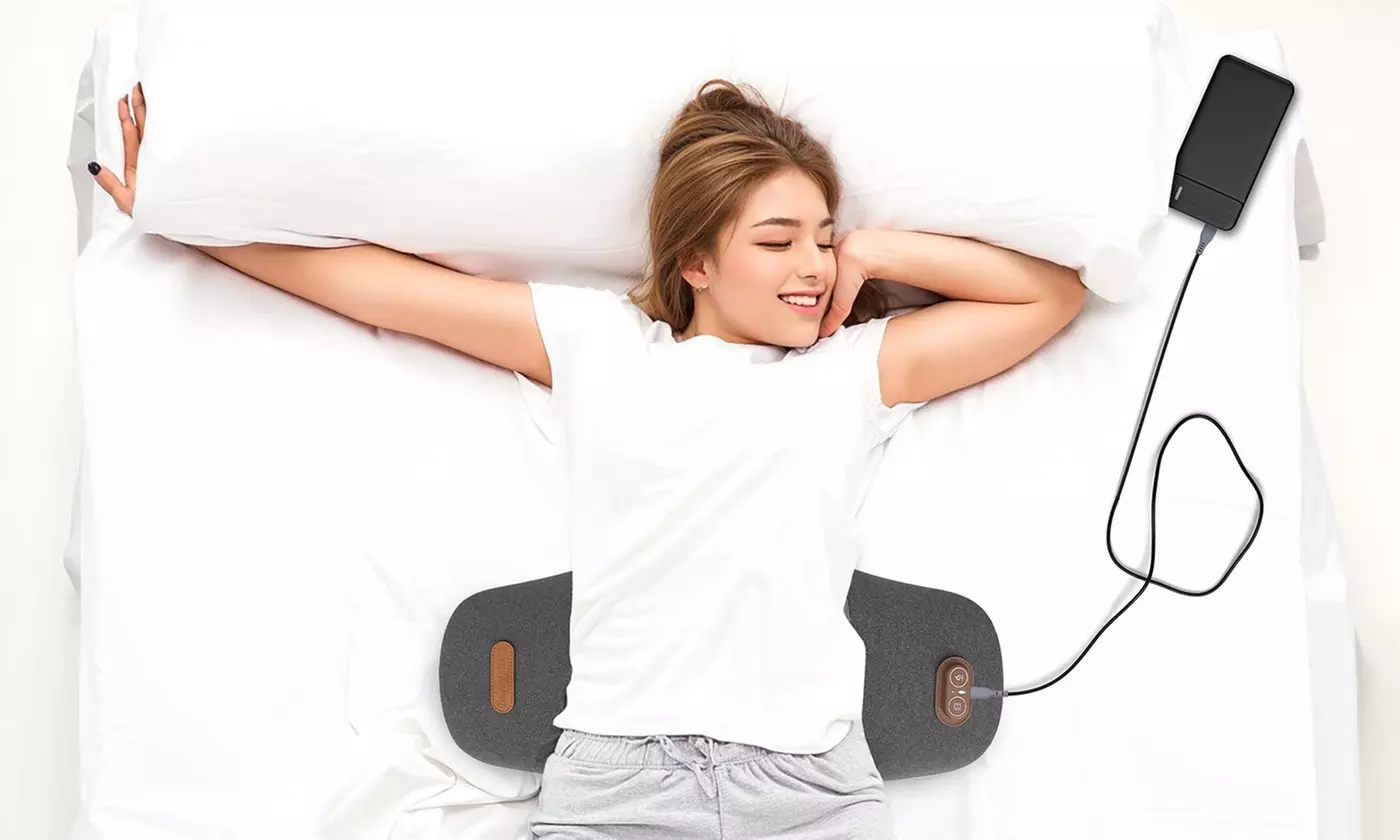 Massage Heated Neck & Lumbar Support Pillow Set