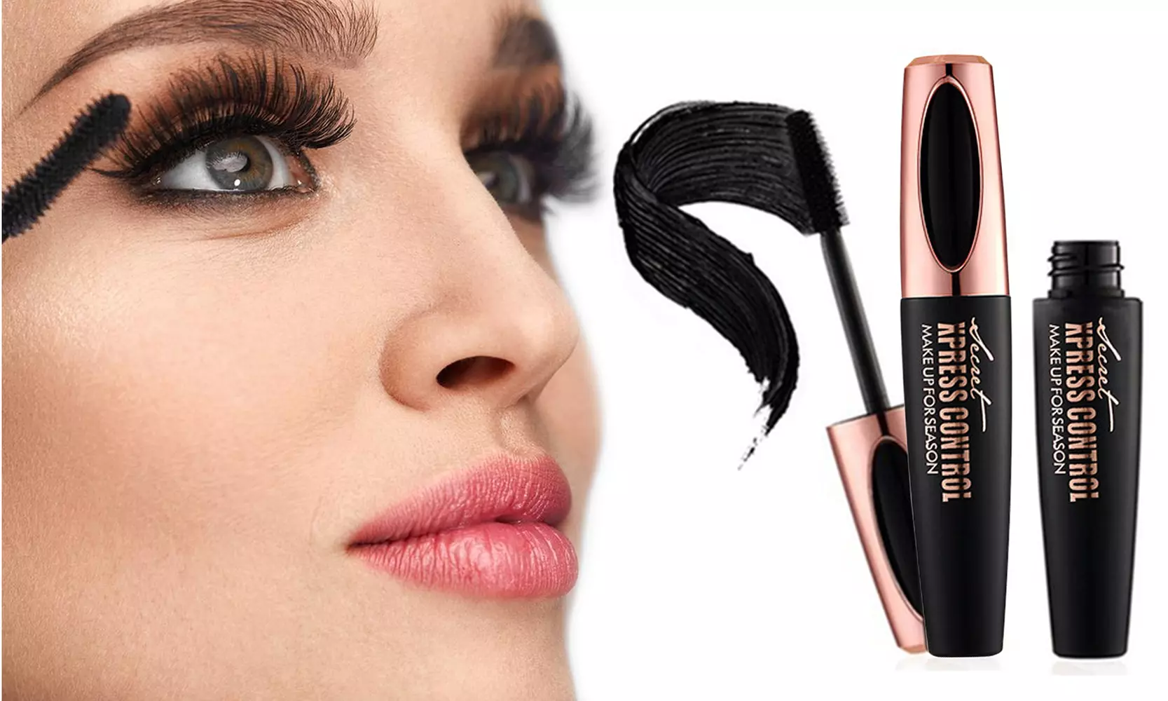 4D Silk Fiber Mascara w/ Optional Sponge Bundle