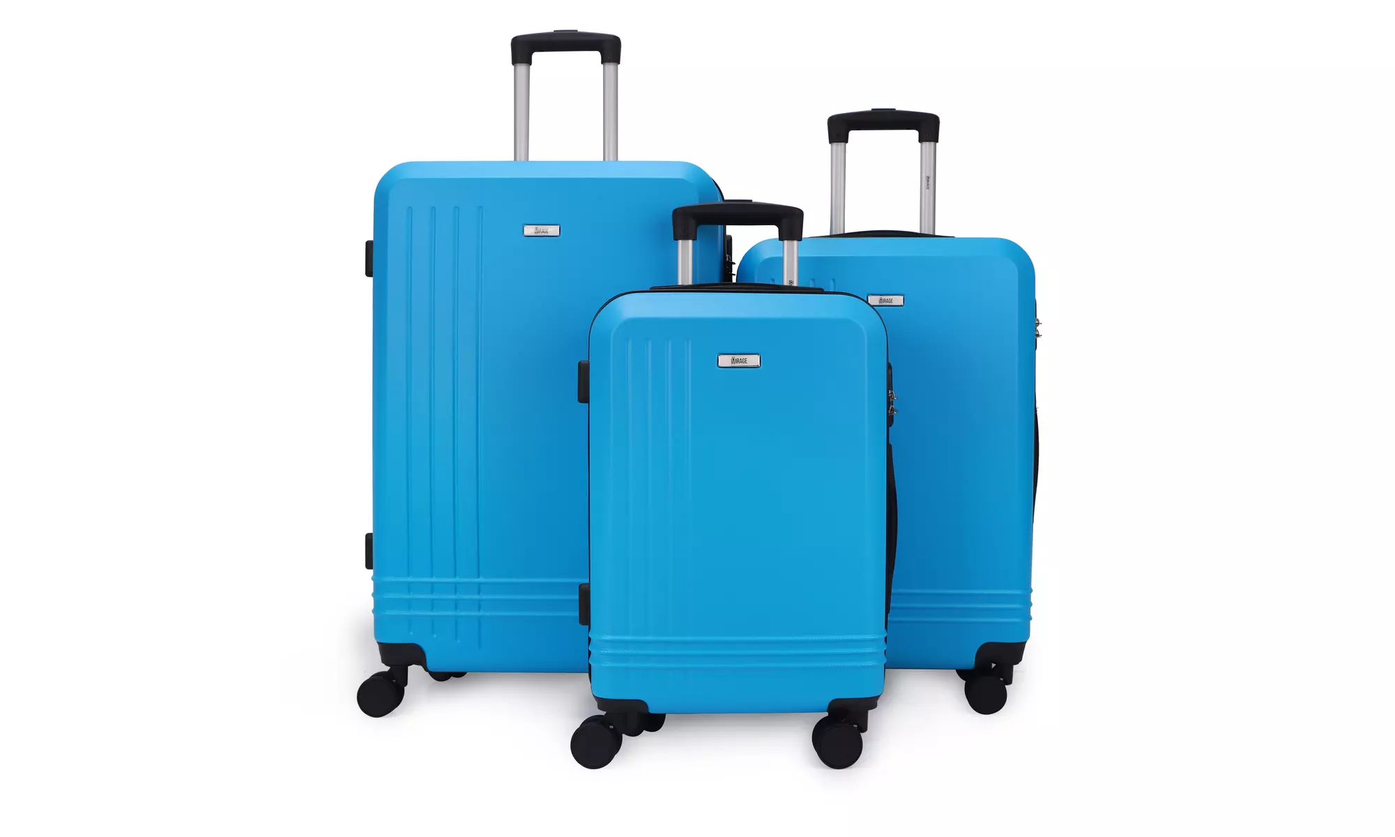 3-Piece Hardside Luggage Set with 360 Dual Spinner Wheels and Combo Lock