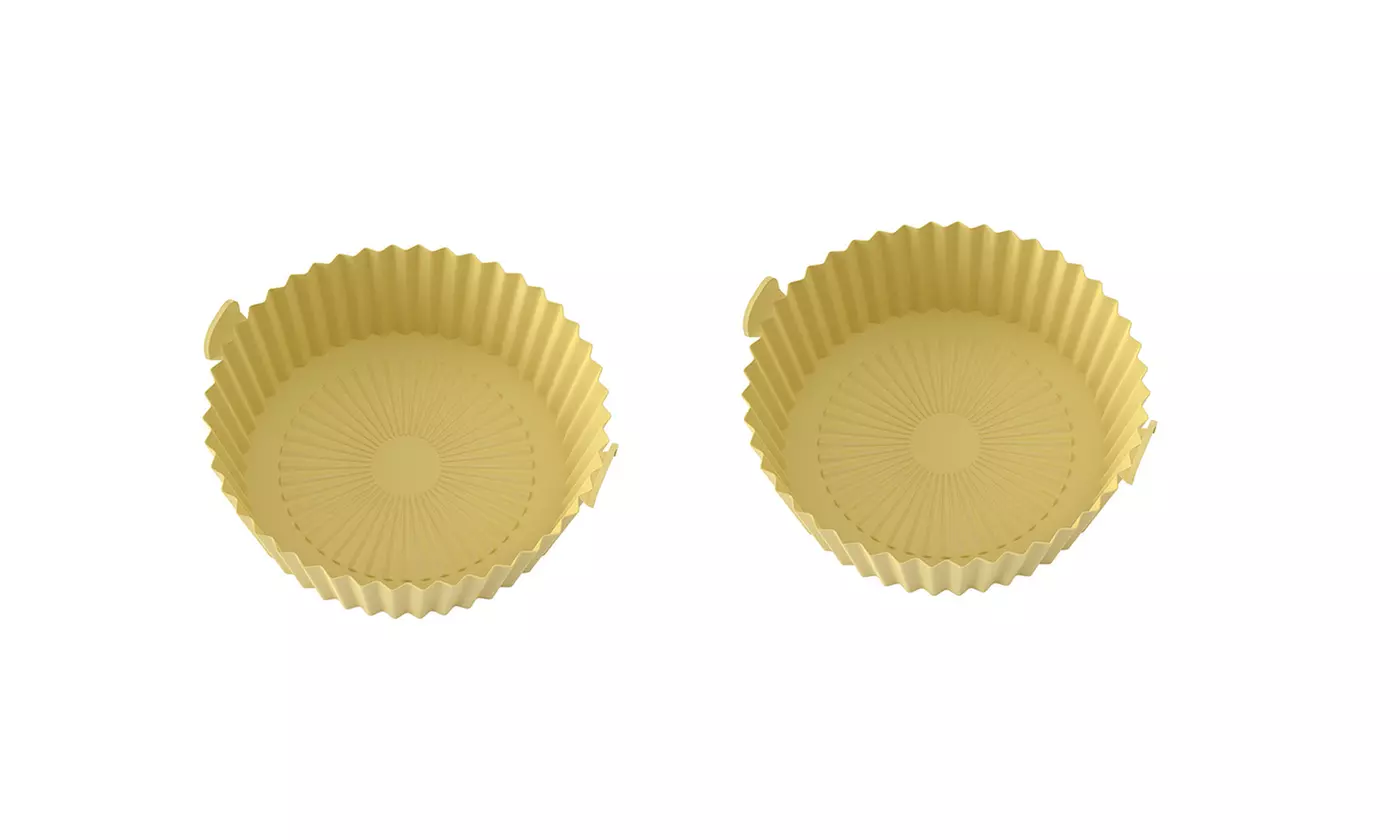 Silicone Air Fryer Tray Basket Non-Stick Safe Oven Baking Tray Reusable Kitchen