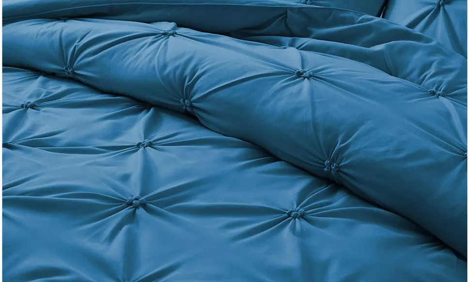 Peace Nest  2-3PC Pintuck Comforter Set