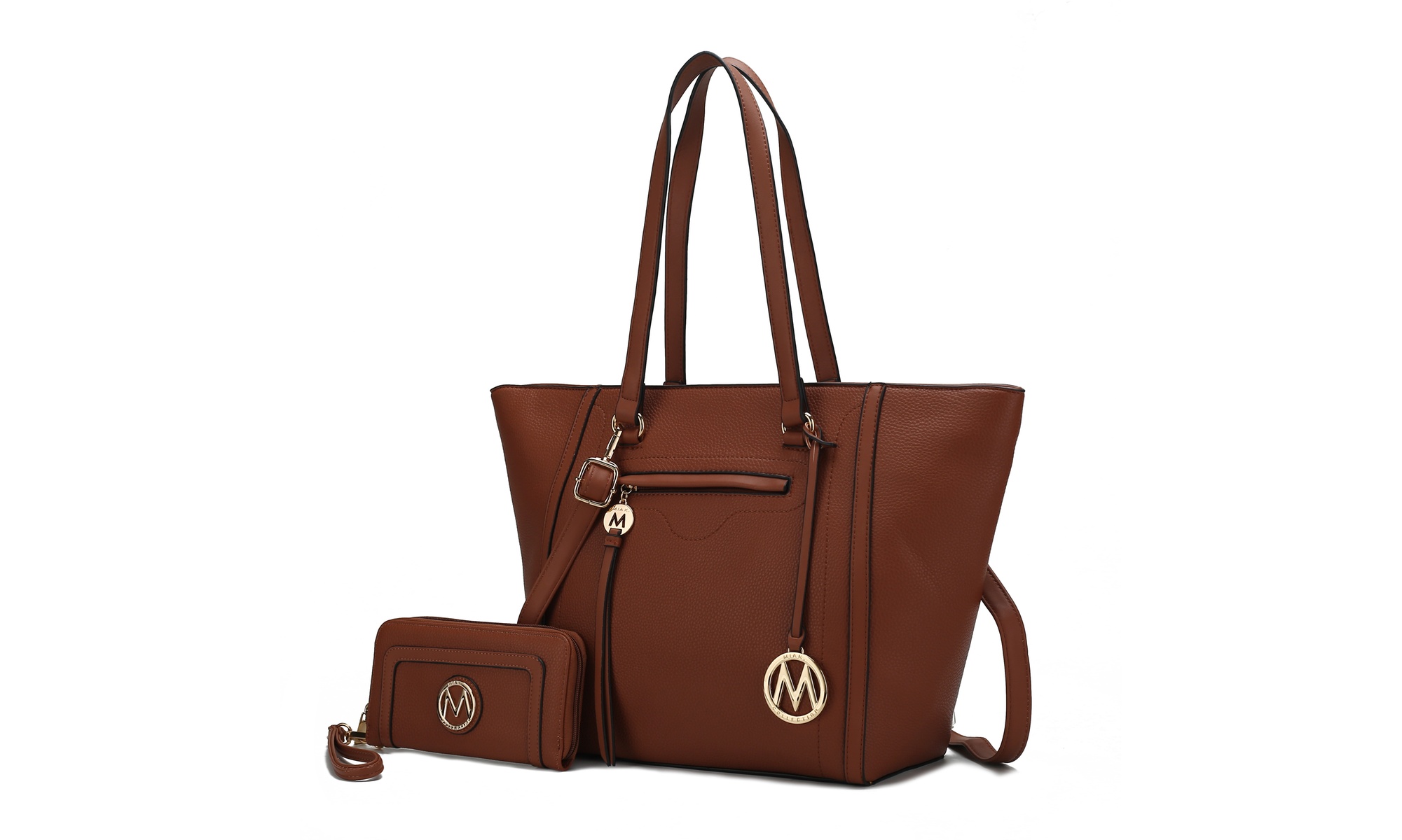 MKF Collection Alexandra Womens Tote Bag & Wristlet Wallet Handbag Set by Mia K 