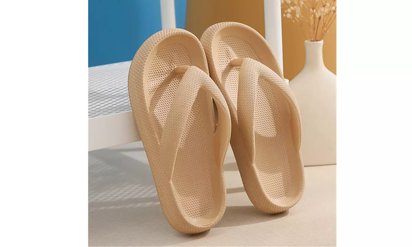 Womens Orthotic Flip Flops Thong Sandals Pillow Slippers With Arch Support