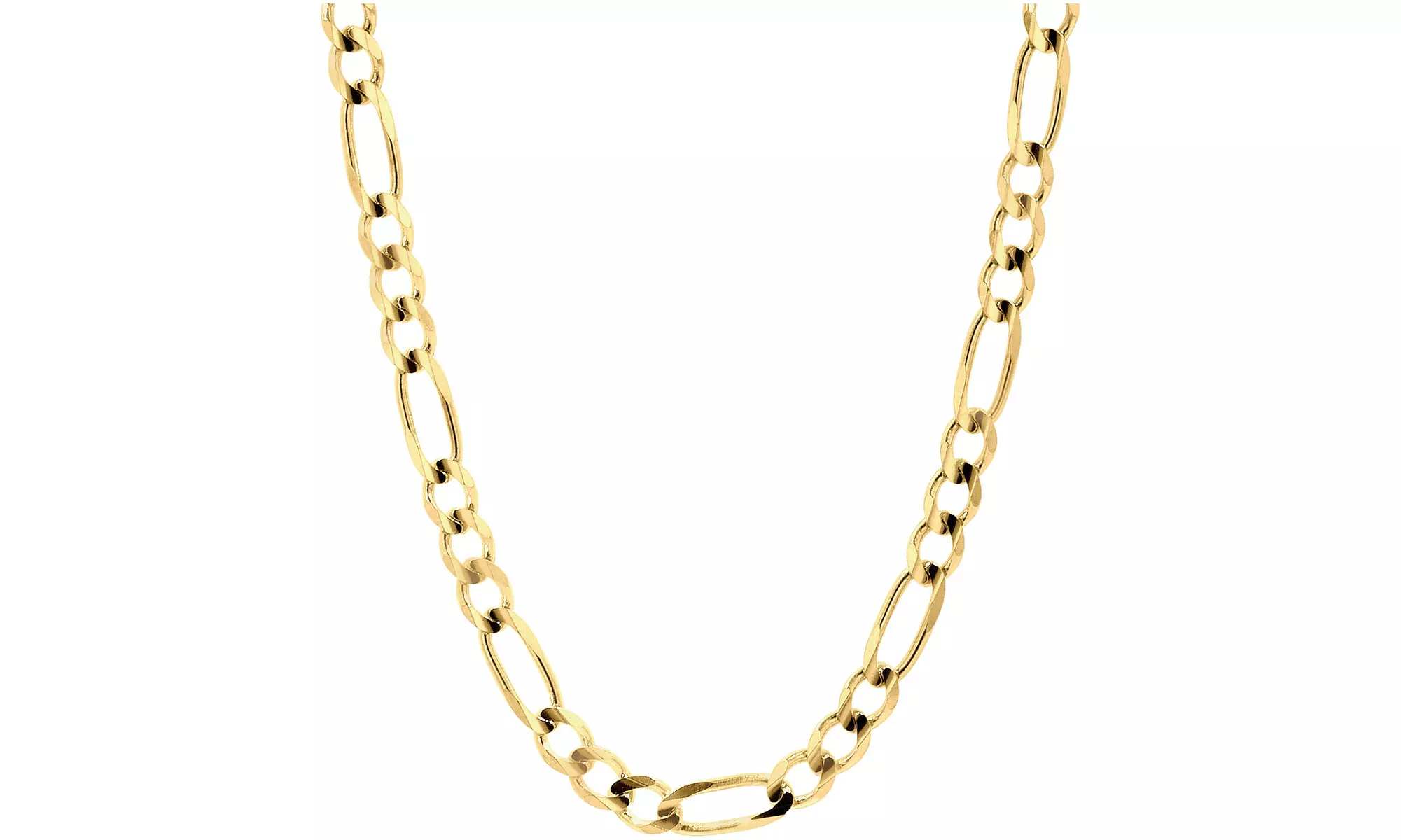 10K Gold Hollow Figaro Chain - Primary Image