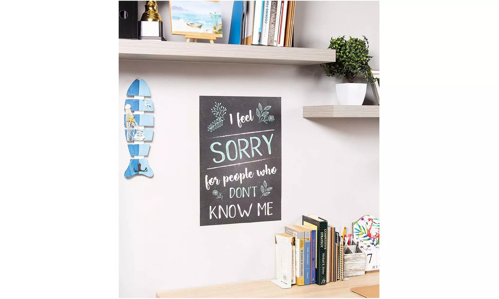 Juvale 20-Pack Funny De-Motivational Satire Quotes Posters for Wall Décor - Second Medium