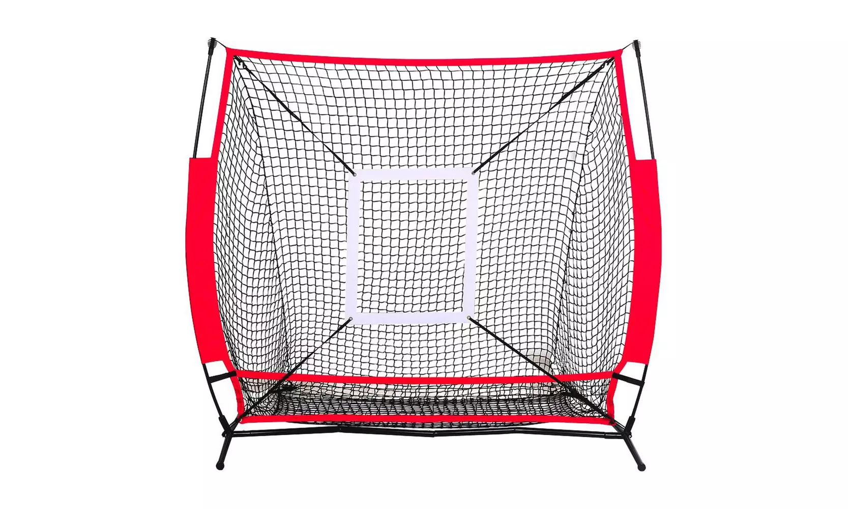 5x5FT Pitching Practice Net w/Training Ball Strike Zone Baseball - Primary Image