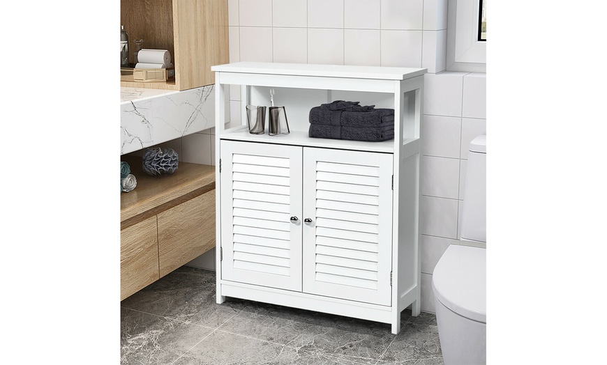 Up To 47% Off On Costway Bathroom Wood Storage... | Groupon Goods