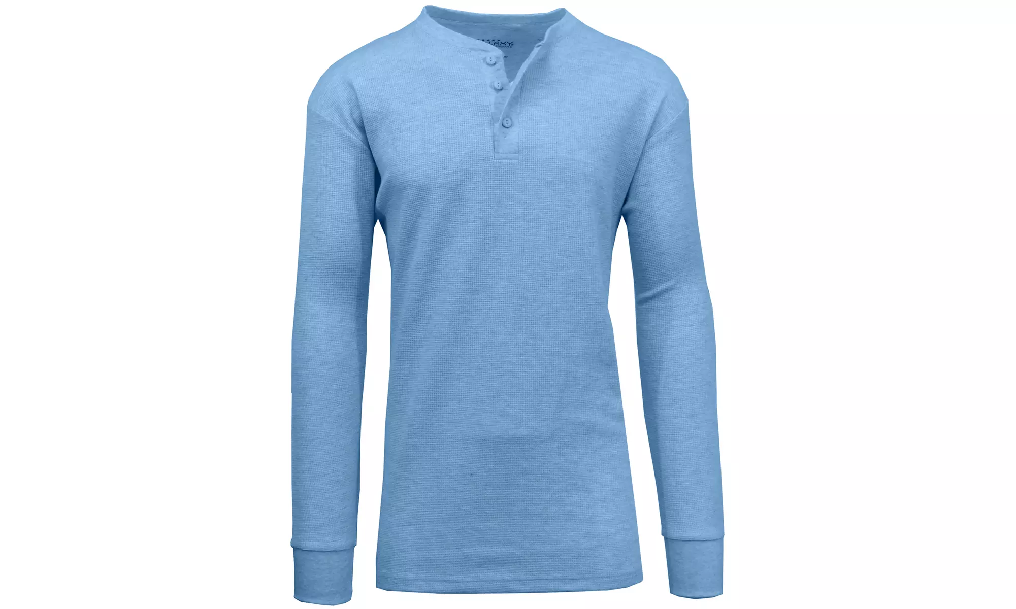 Galaxy By Harvic Men's Regular-Fit Waffle-Knit Henley Thermals (S-5XL)