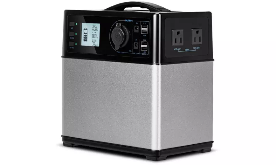 400Wh Portable Solar Power Generator Supply Energy Storage 4 USB/2AC&DC Inverter - Second Medium
