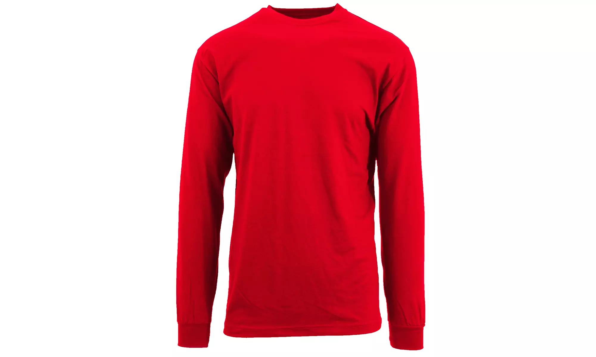 Men's Long Sleeve Crew Neck Lightweight Basic Shirt (Sizes S-L)