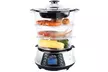 Heaven Fresh HF8333 3 Layer/Tier Stainless Steel Digital Food Steamer - Second Medium
