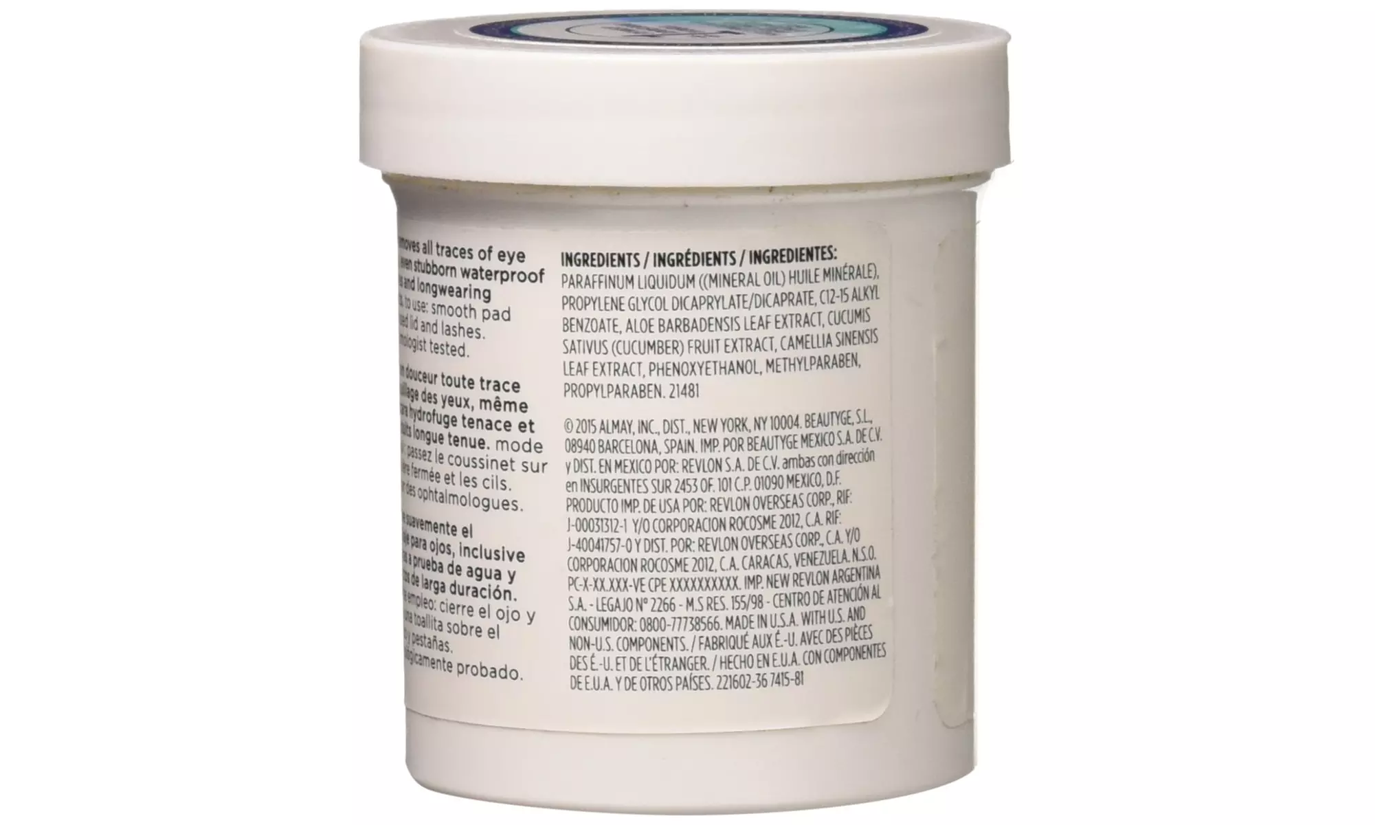 Almay longwear & waterproof eye makeup remover pads - Second Medium