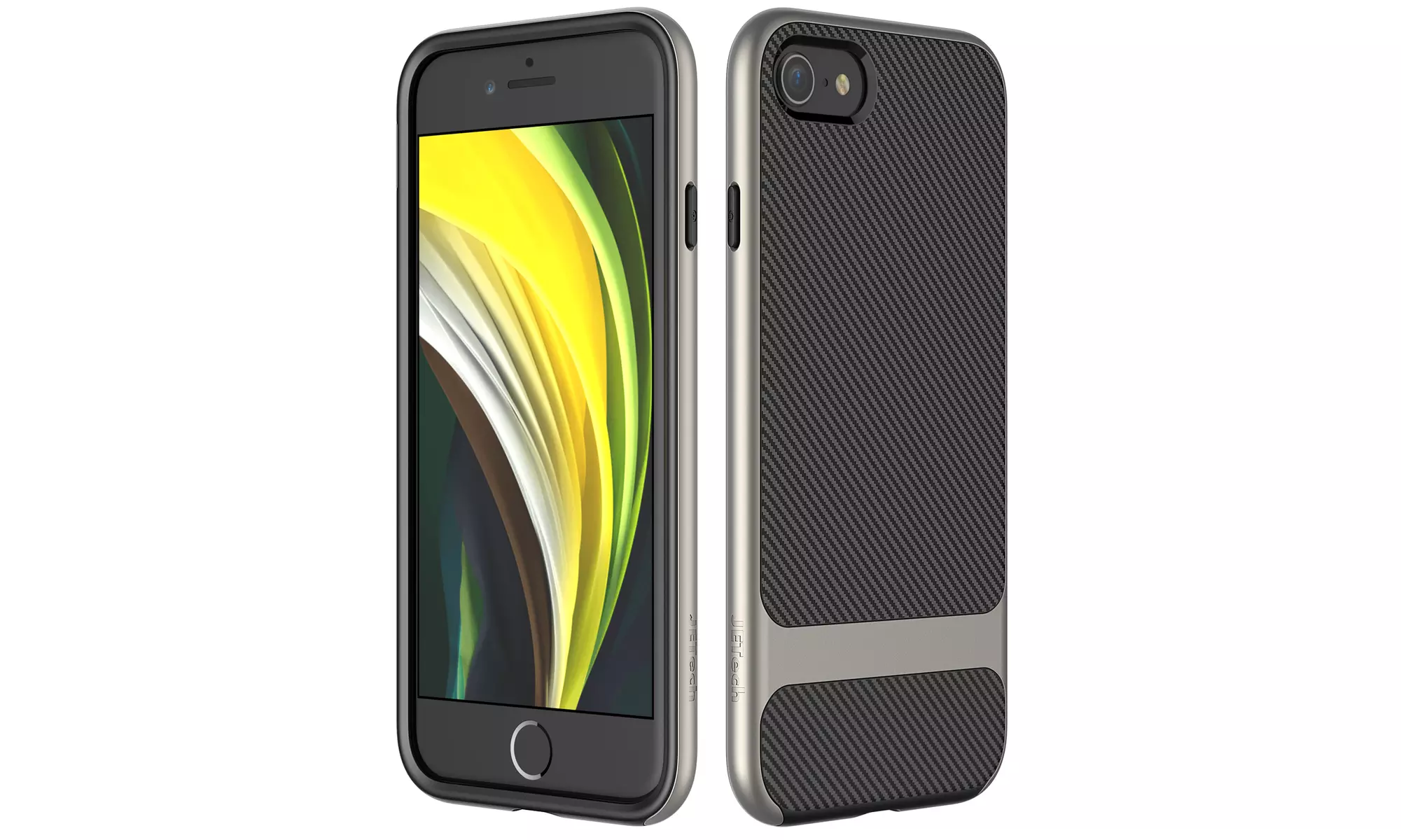 Slim Fit Case for iPhone SE 2nd/8/7, iPhone 8/7 plus, 2-Layer Protective Cover - Primary Image