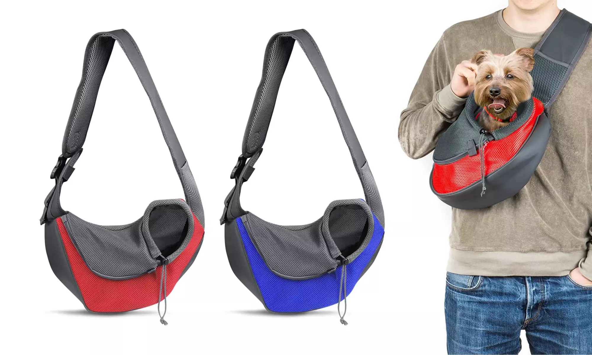 Hands-Free Pet Travel Carrier Shoulder Sling Bag Pet Puppy Carrier Bag - Primary Image