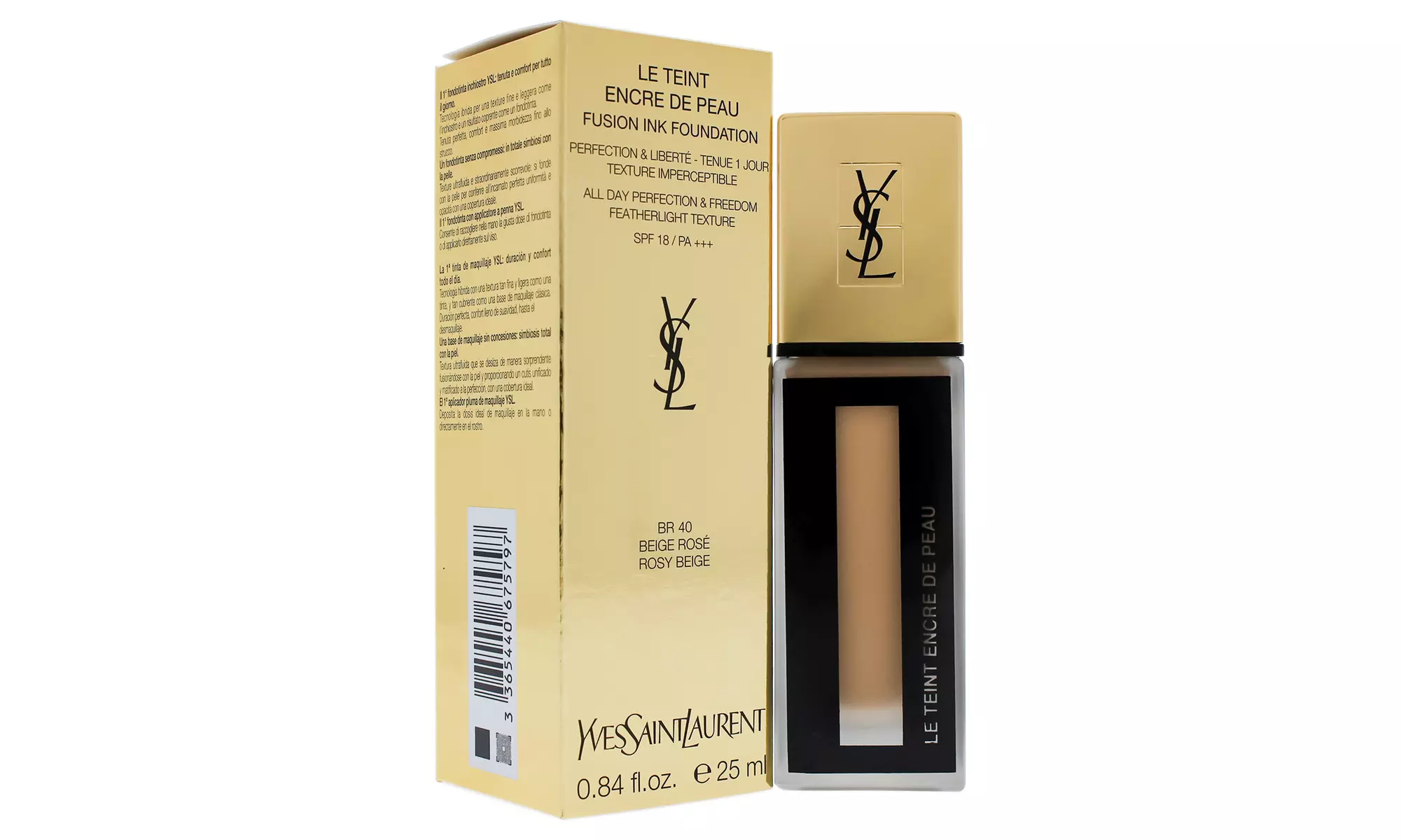 Yves Saint Laurent Fusion Ink Foundation SPF 18 - Second Medium
