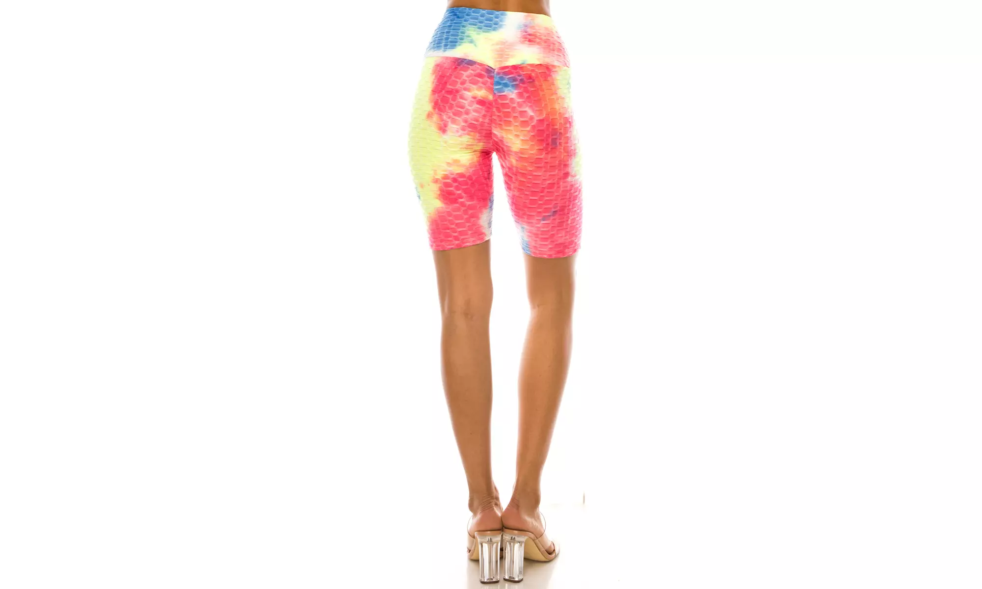 Women's Tiedye, Honeycomb athletic Biker Shorts