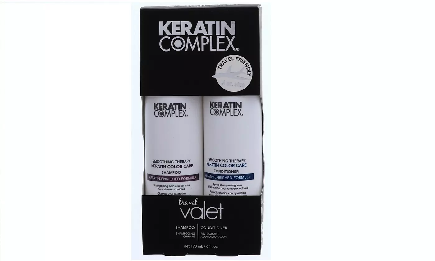 Keratin Complex Travel Valet Color Care Shampoo and Conditioner, 6 oz - Primary Image