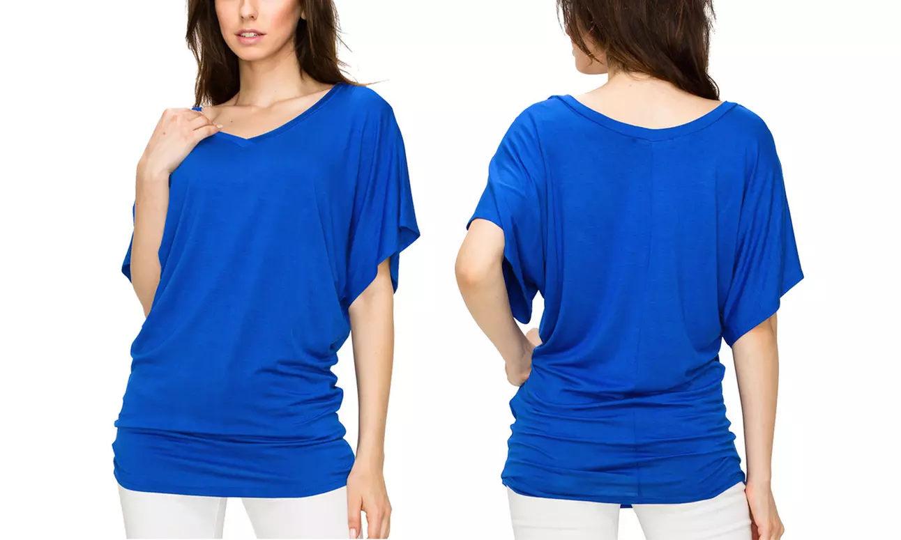 Women's Dolman Top S-3X  by Made by Johnny Plus Size 
