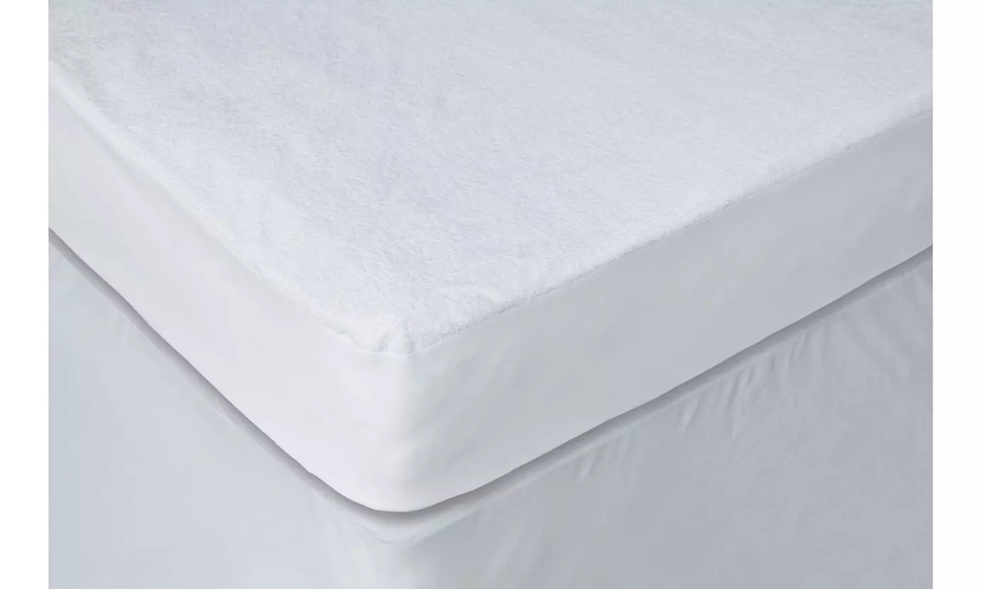Soft & Absorbent Waterproof Quilted Bamboo Baby Crib Mattress Protector 5" or 9" - Primary Image