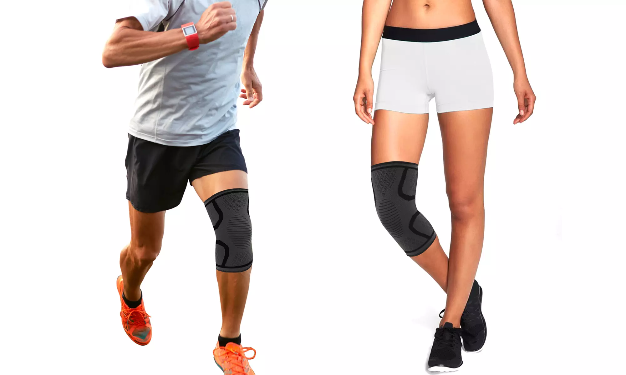 Knee Compression Sleeve Support with Gel Grip