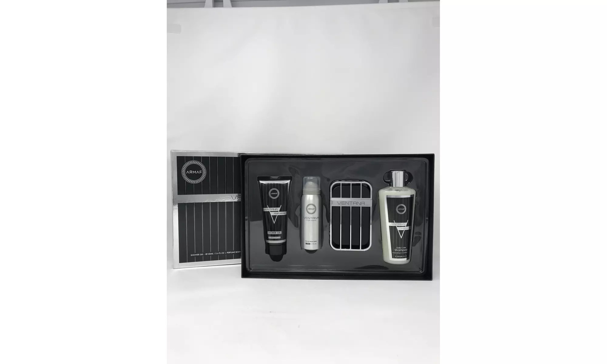 Ventana Pour Homme By Armaf 4 Pces Set 3.4oz/100ml Edp Spray Men New In Box - Primary Image
