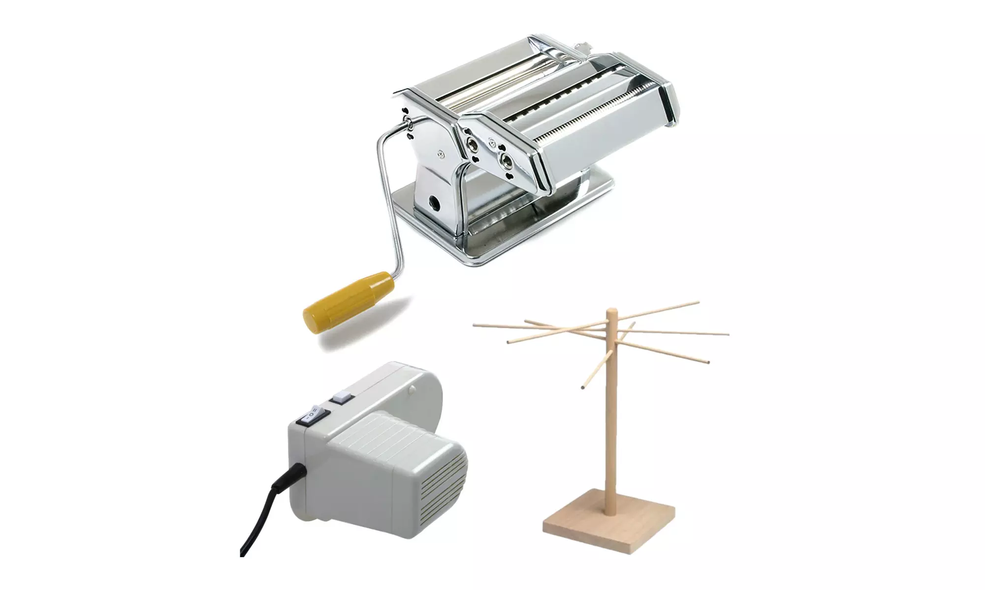 Norpro Homemade Noodle Master Deluxe Motorized Pasta Making Kit (Silver) - Primary Image