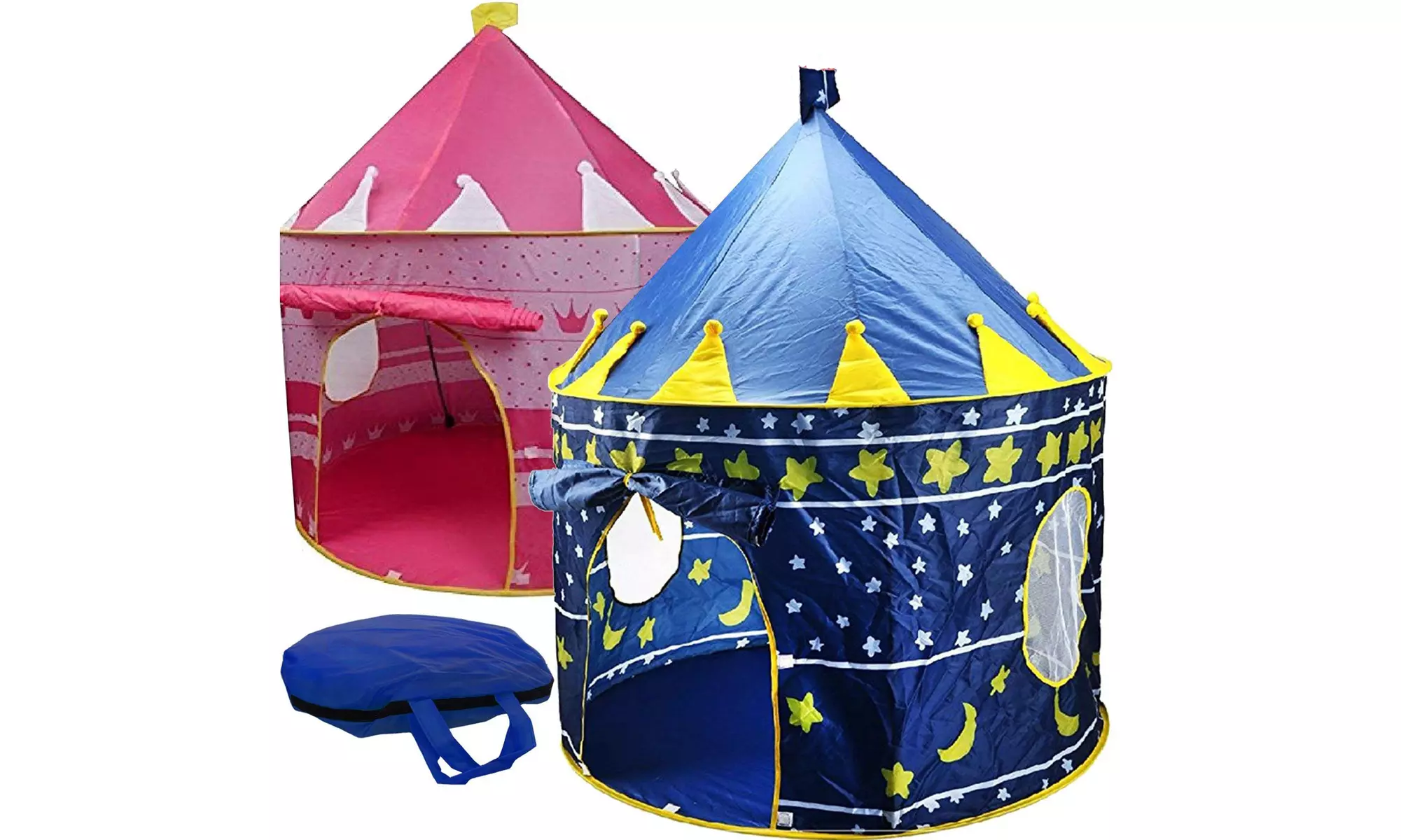 Princess Castle Play Tent with Carrying Bag, Foldable Pop Up Pink Play Tent - Primary Image