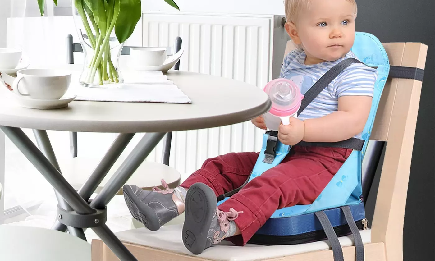 iMounTEK Foldable Baby Dining Booster Seat Cushion with Adjustable Fixing Belt - Primary Image