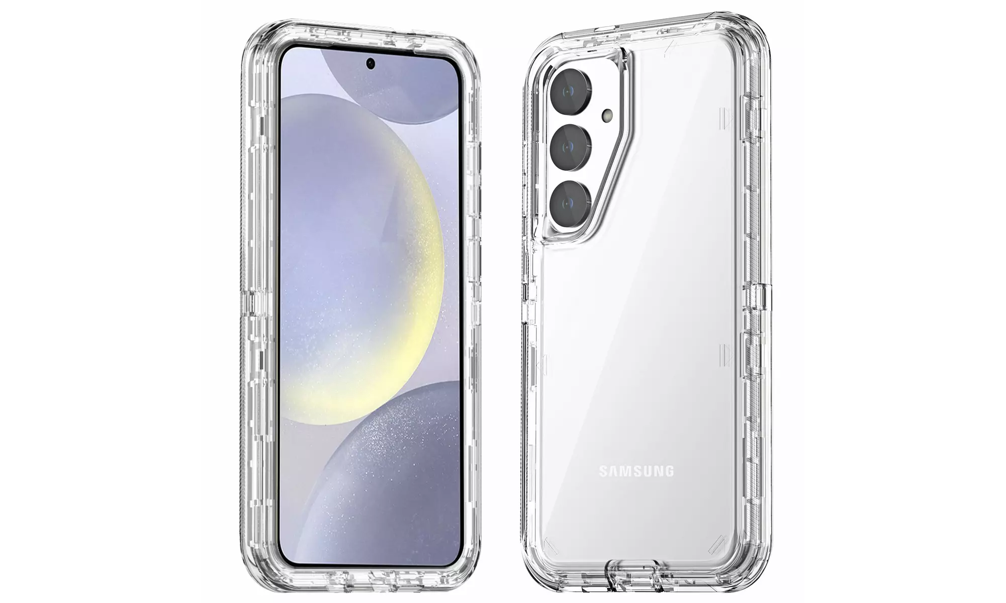 For Samsung Galaxy S24 Ultra/S24 Plus Shockproof Protective 3 Layer Hard Case