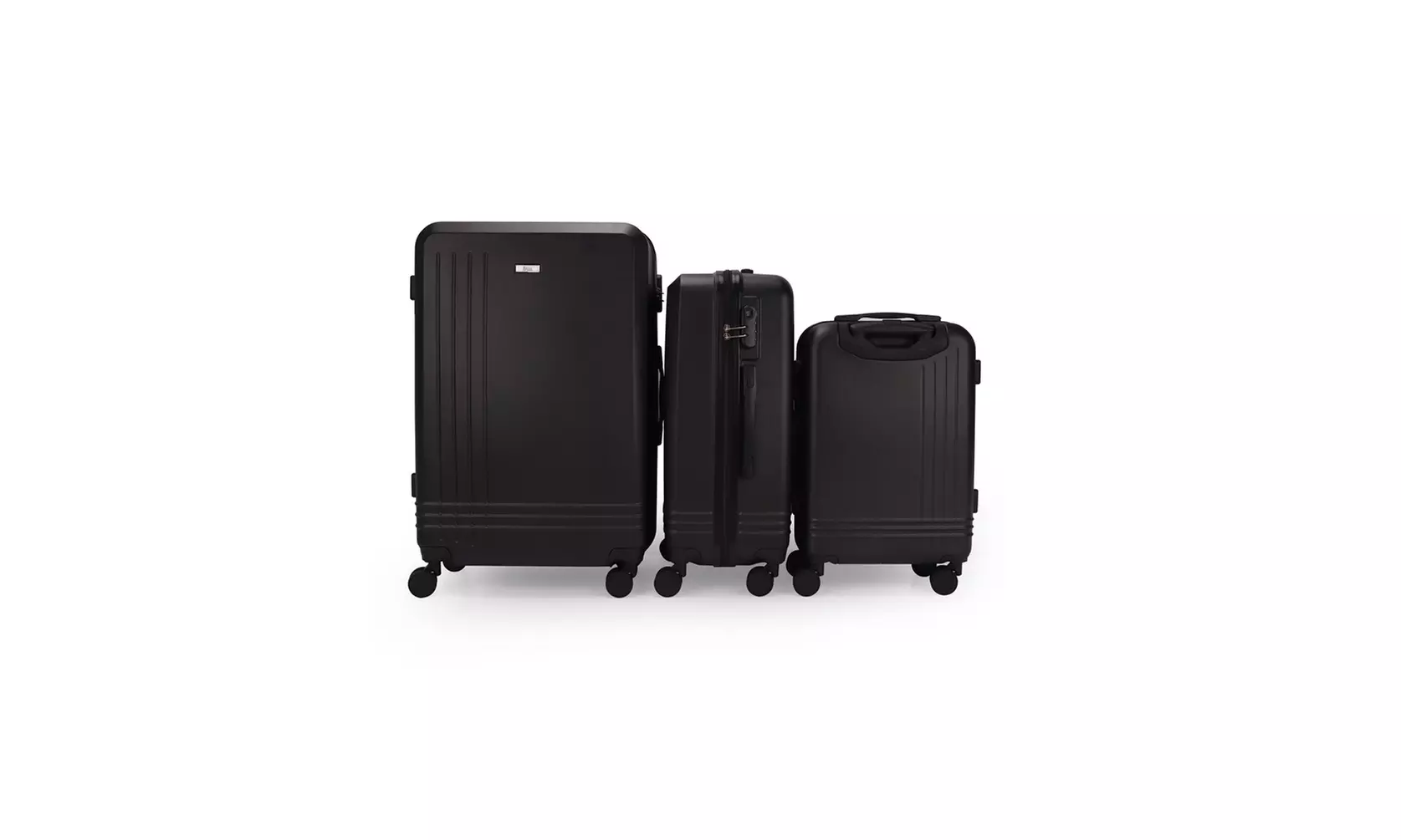 3-Piece Hardside Luggage Set with 360 Dual Spinner Wheels and Combo Lock